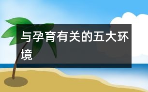 與孕育有關的五大環(huán)境