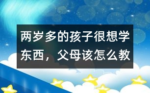 兩歲多的孩子很想學(xué)東西，父母該怎么教