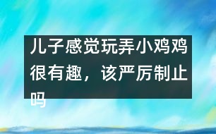兒子感覺玩弄小雞雞很有趣，該嚴厲制止嗎