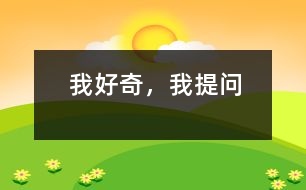 我好奇，我提問