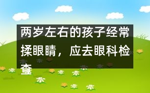 兩歲左右的孩子經(jīng)常揉眼睛，應(yīng)去眼科檢查