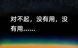 對不起，沒有用，沒有用……