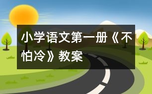 小學(xué)語(yǔ)文第一冊(cè)《不怕冷》教案