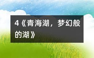 4《青海湖，夢幻般的湖》