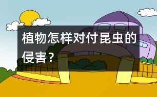 植物怎樣對(duì)付昆蟲的侵害？