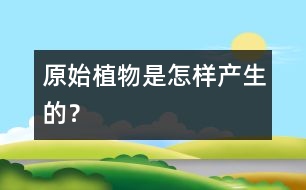 原始植物是怎樣產(chǎn)生的？