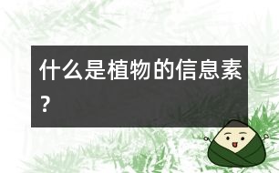 什么是植物的信息素？