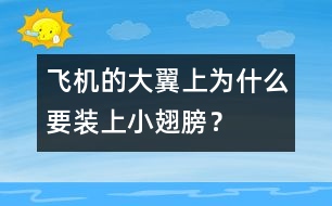 飛機的大翼上為什么要裝上小翅膀？
