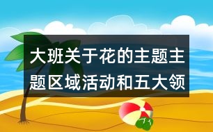 大班關(guān)于花的主題主題區(qū)域活動和五大領(lǐng)域怎么設(shè)計？