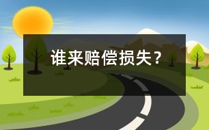 誰(shuí)來(lái)賠償損失？