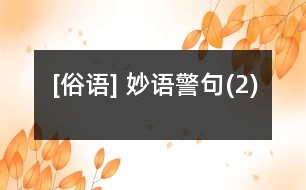 [俗語(yǔ)] 妙語(yǔ)警句(2)