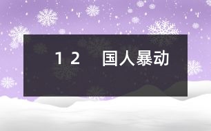 12 國人暴動